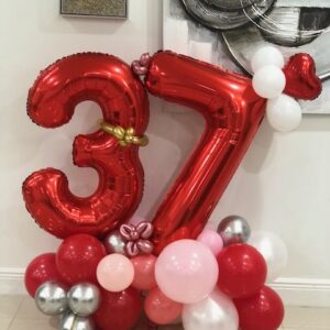 Numbers balloons